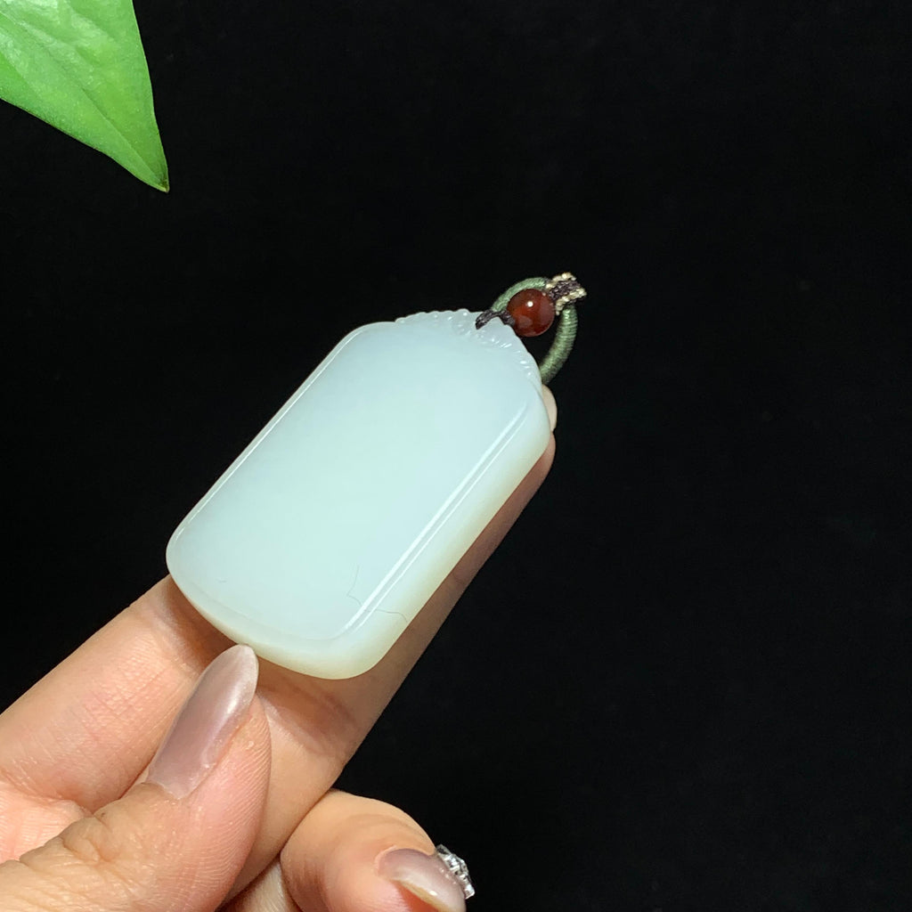 和田山料白玉无事牌（35.7g）