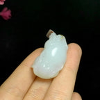 精品和田白玉生肖立体牛（20.7g）