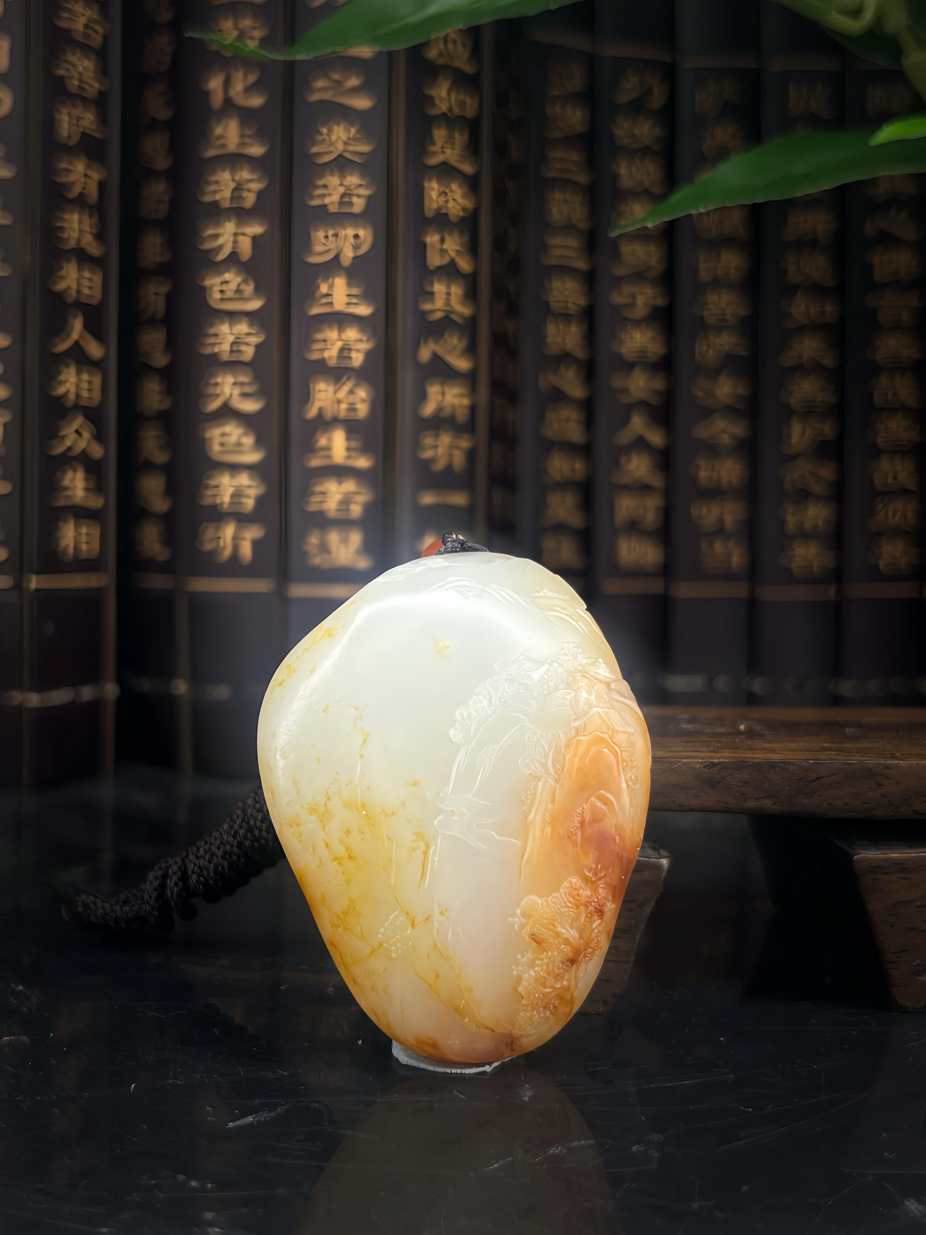 和田玉籽料观音（53.0g）