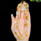 和田玉洒金皮籽料项链（75.4g）