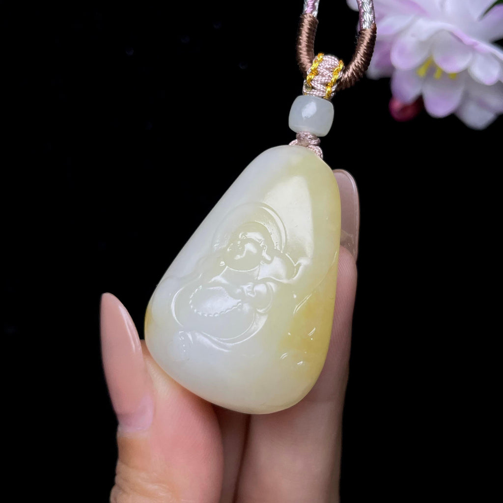 和田玉糖白佛公（23.5g）