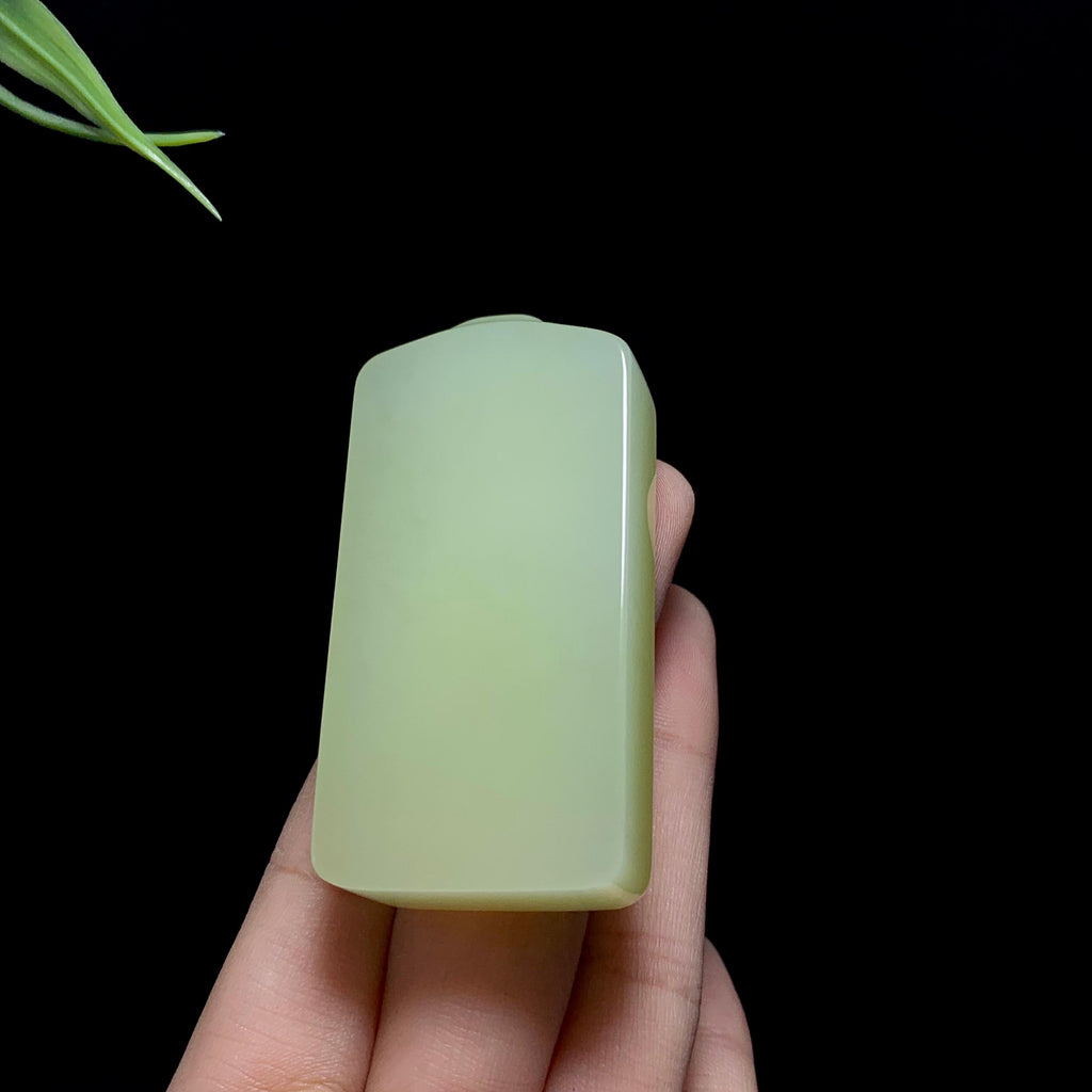 精品和田黄口平安无事牌（67.1g）