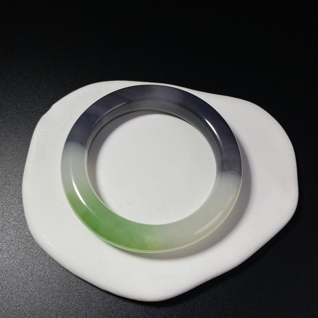 和田玉三色手镯2607190041（62.7g）