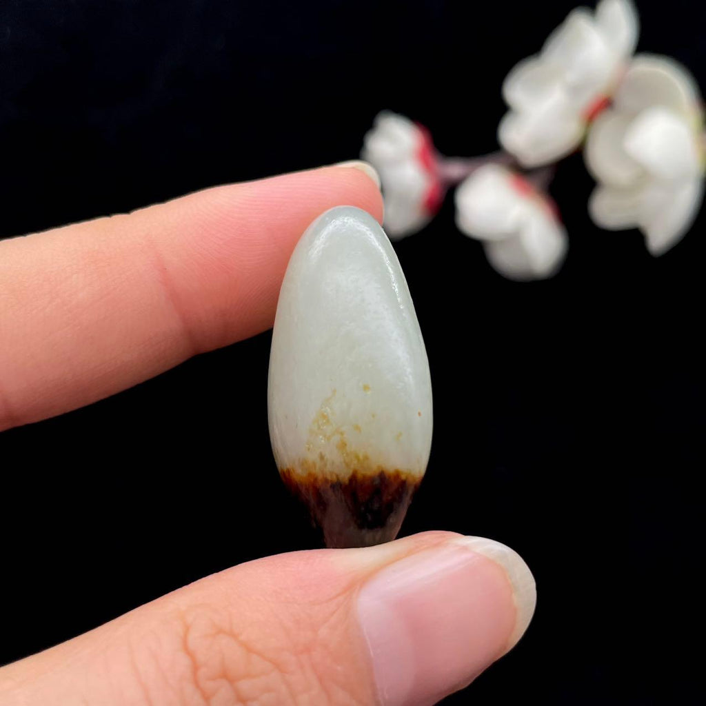 和田玉黑红皮籽料（12.2g）