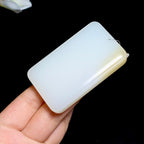 高品质和田糖白玉无事牌挂件（82.0g）