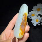 和田玉籽料莲花观音（89.6g）