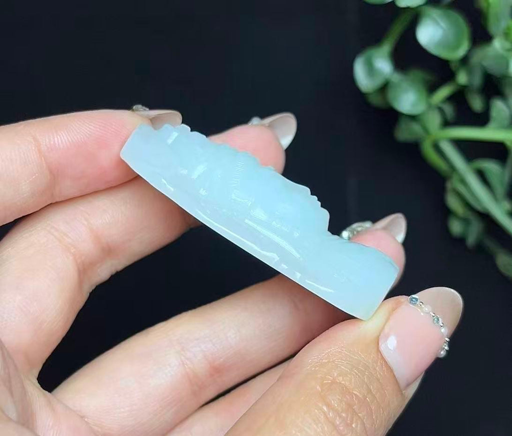 和田玉羊脂白玉观音（28.3g）