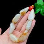 和田玉洒金皮籽料【精品手串】（98.3g）