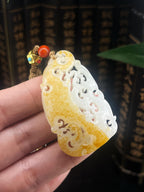 和田玉籽料仿古牌（27.9g）