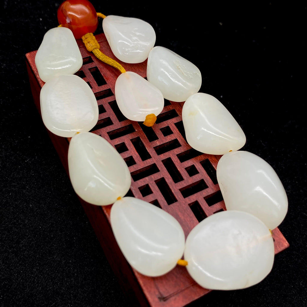 和田玉白玉【精品手串】（64.7g）