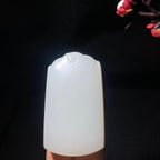 收藏级和田羊脂白玉无事牌（55.6g）
