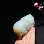 新疆且末糖白玉生肖猪手把件（258.9g）
