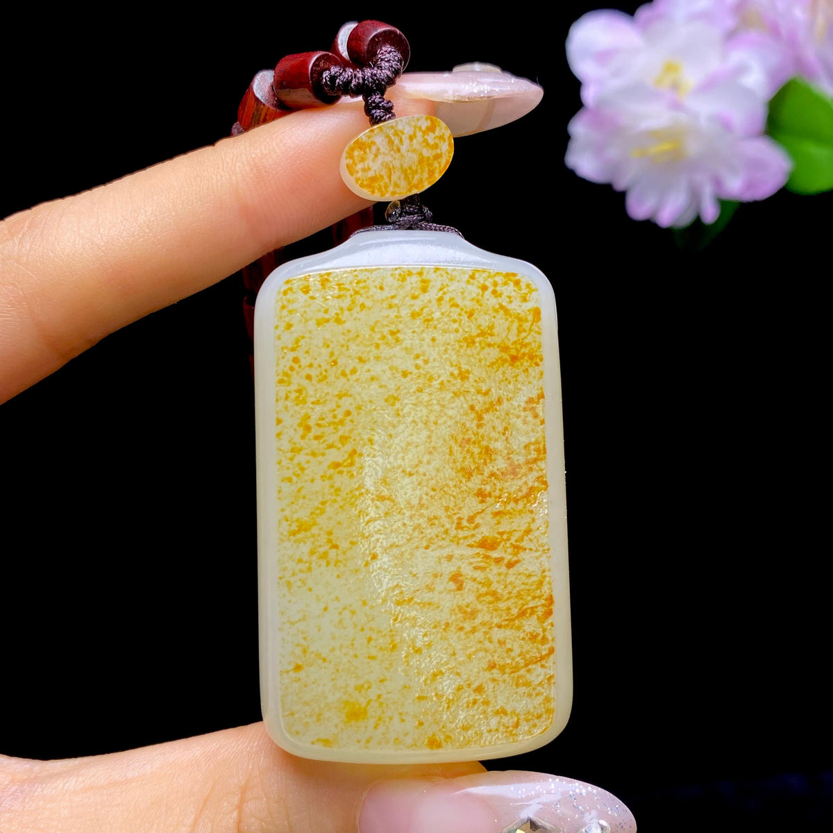和田玉籽料无事牌（49.2g）