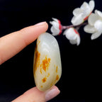 和田玉洒红皮籽料挂件（47.6g）