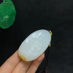 和田籽料羊脂白玉观音（53.0g）
