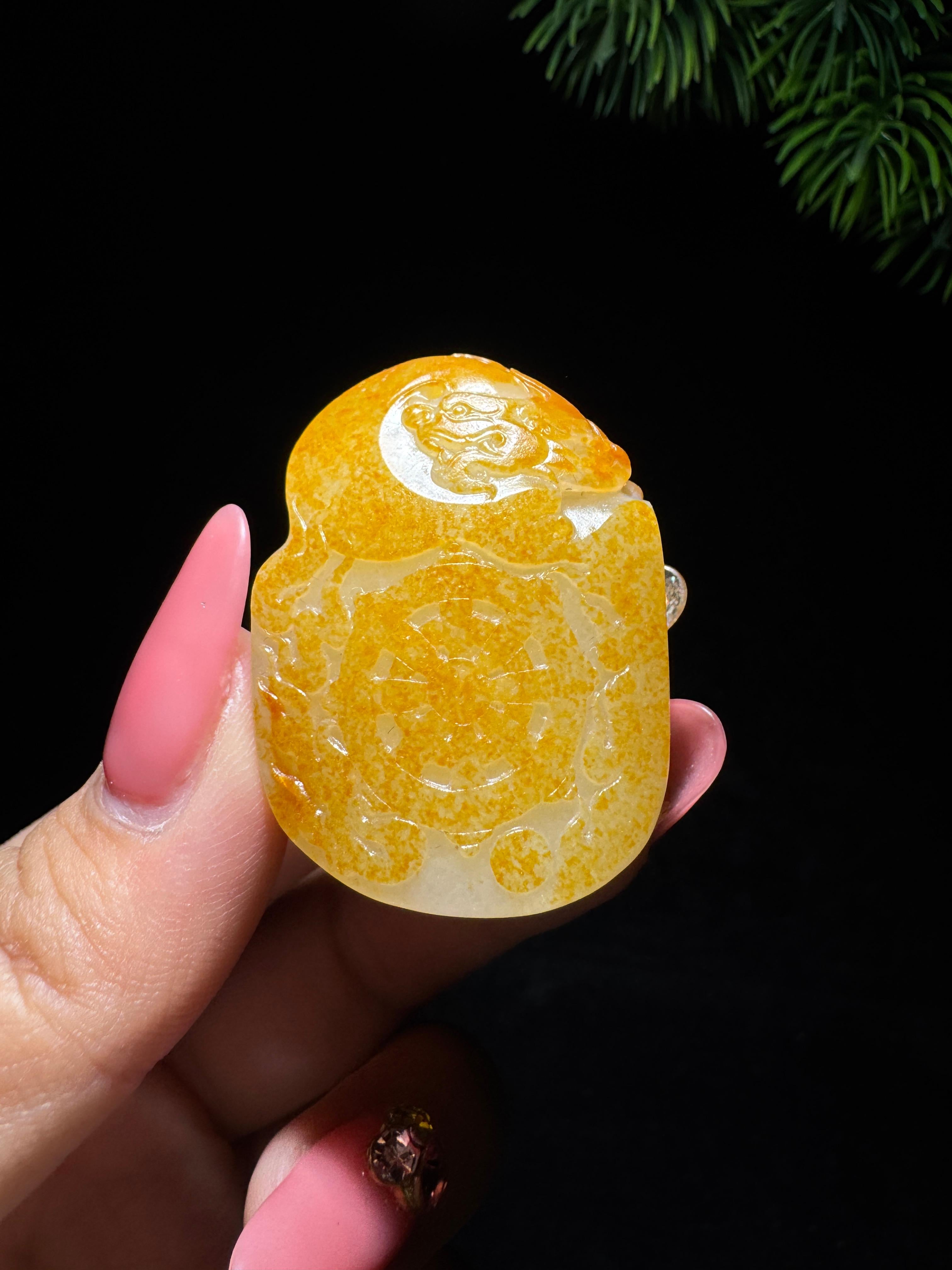 和田玉籽料达摩（27.4g）