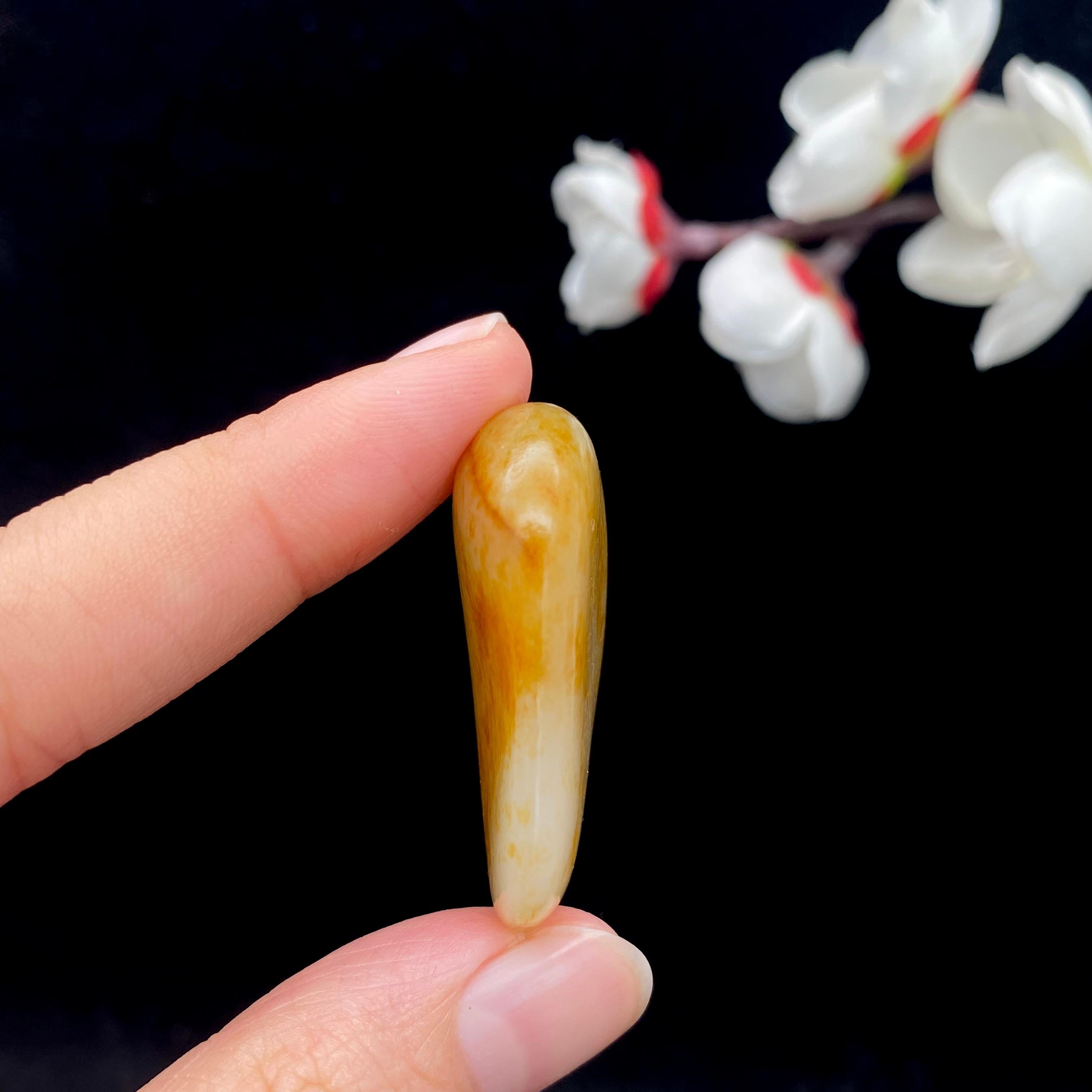 和田玉洒金皮籽料吊坠籽（14.2g）