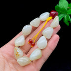 和田玉洒金皮籽料【精品手串】（59.6g）