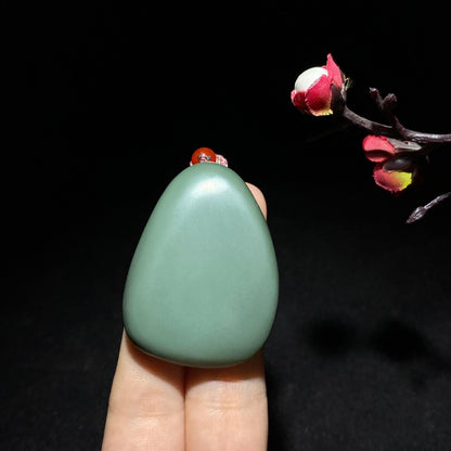 和田山料沙枣青无佛公挂件（25.5g）