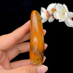 和田玉黄沁皮籽料原石（123g）