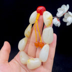 和田玉洒金皮籽料【精品手串】（60g）