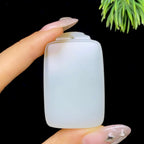 和田玉糖白无事牌（34.5g）