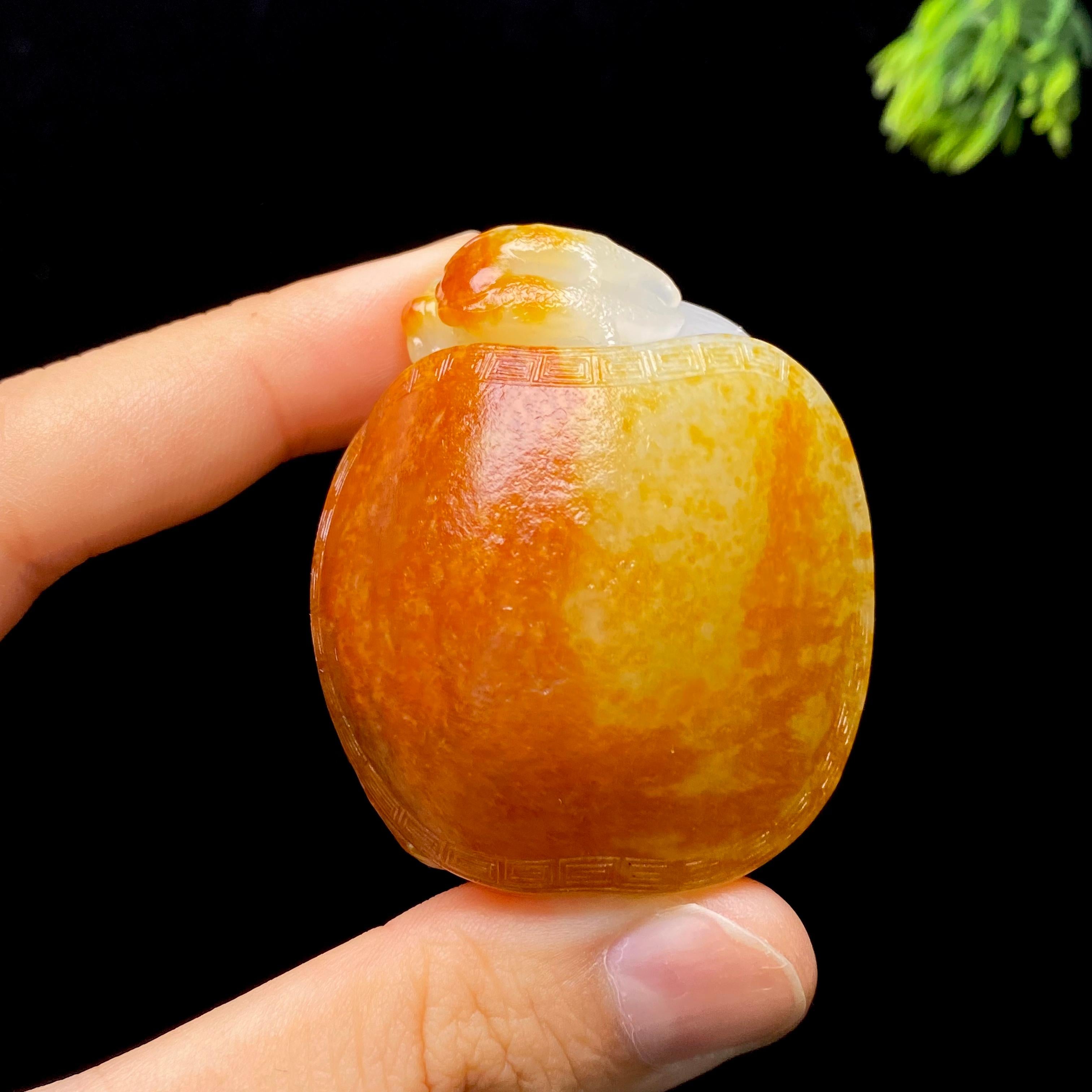 和田玉籽料龙龟（85.5g）