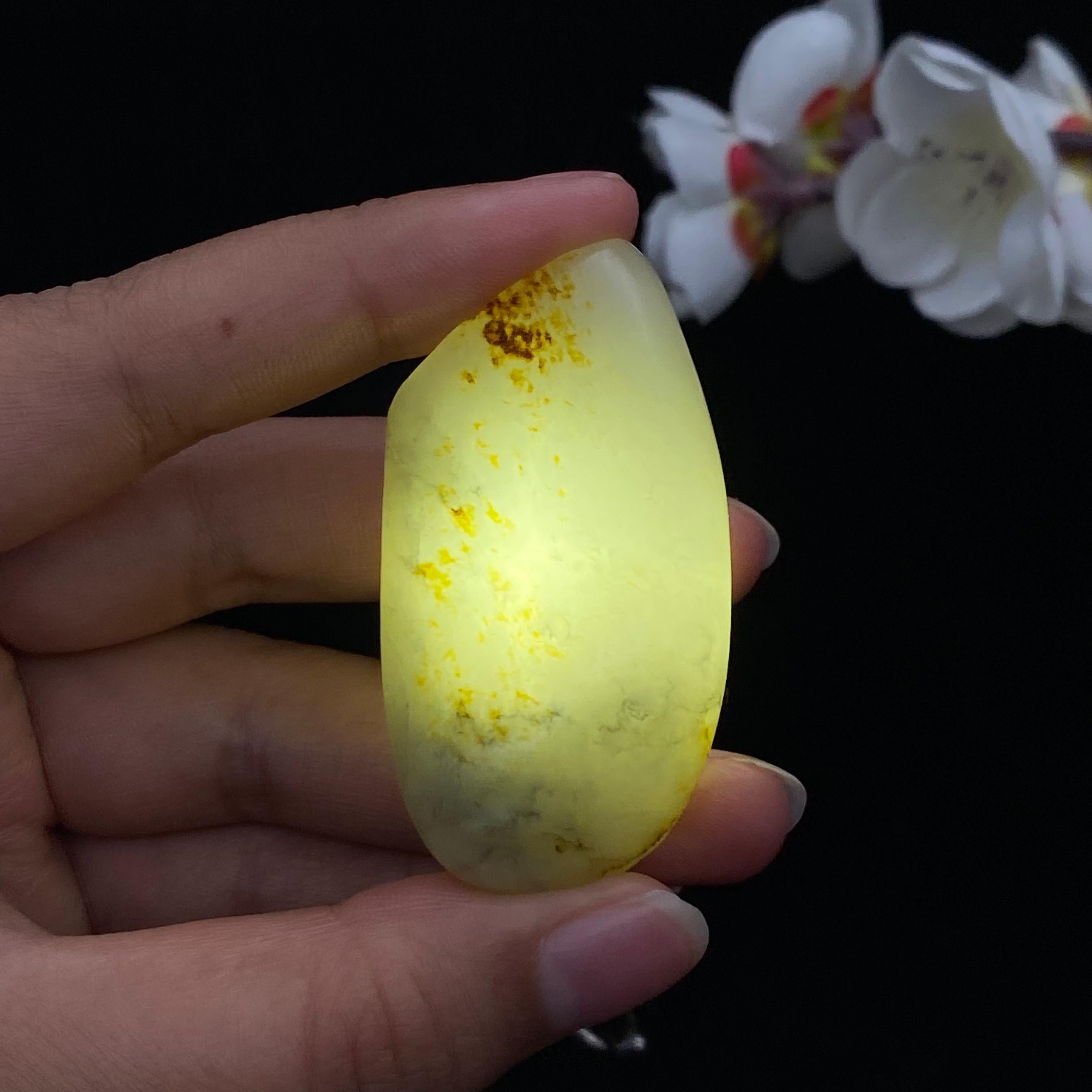 【超值推荐】和田玉洒金皮青花籽料（43.3g）