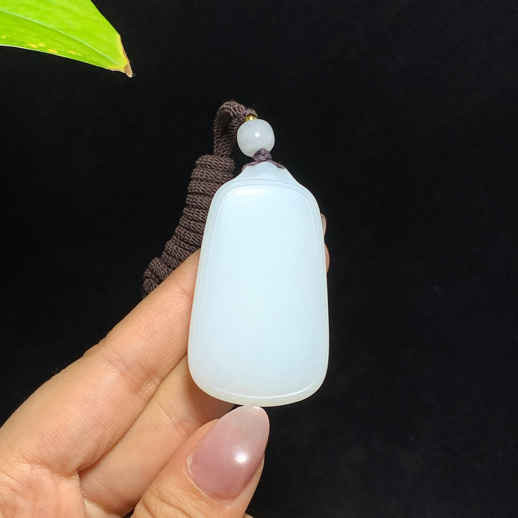 和田山料白玉无事牌挂件（41.7g）