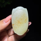 和田玉籽料满皮无事牌（51.0g）