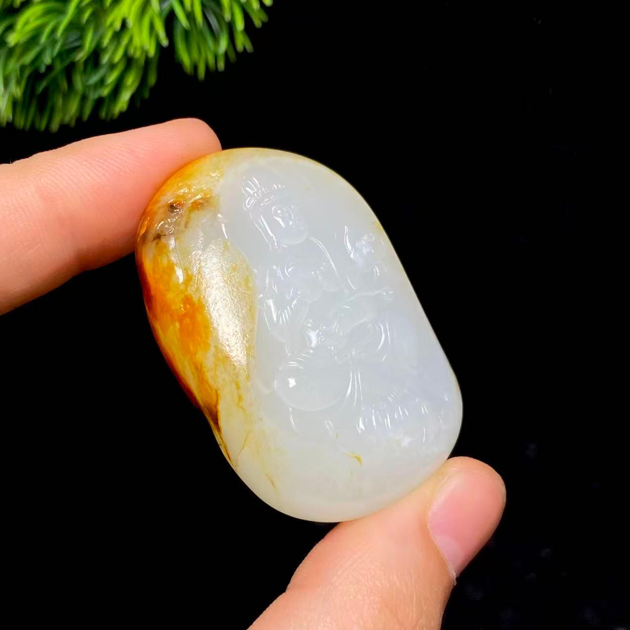 和田玉籽料观音（36.1g）