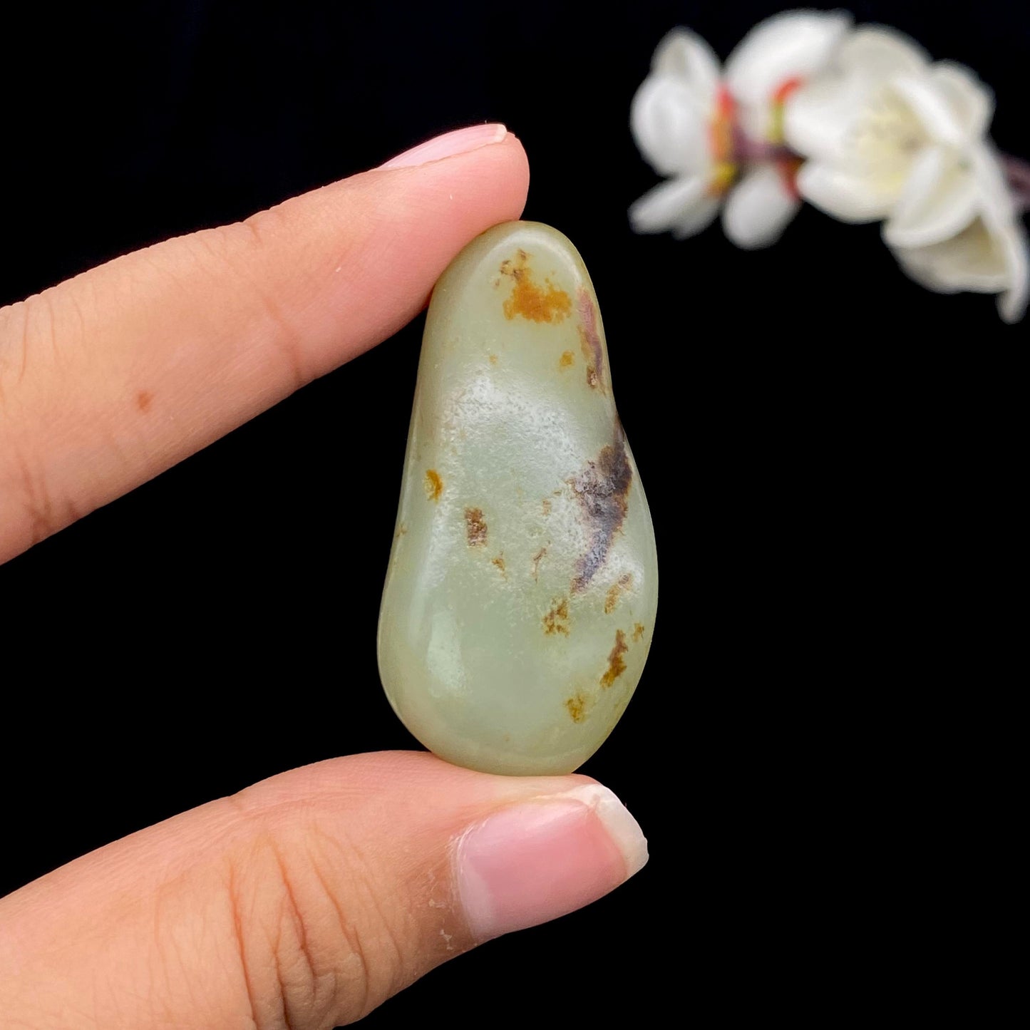 和田玉洒金皮籽料吊坠籽（15.2g）