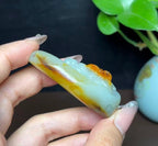 新疆和田玉籽料灵猴献福（48.9g）