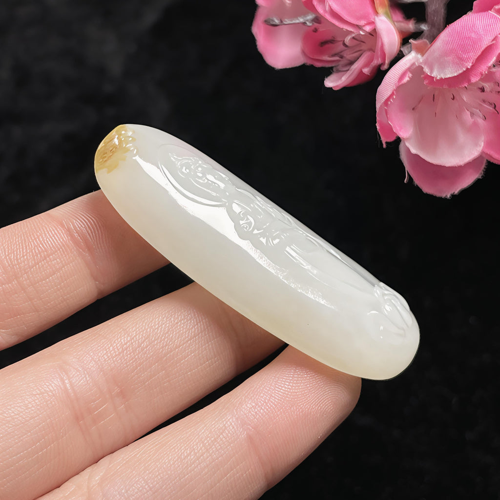 和田且末料糖白观音挂件（33.0g）