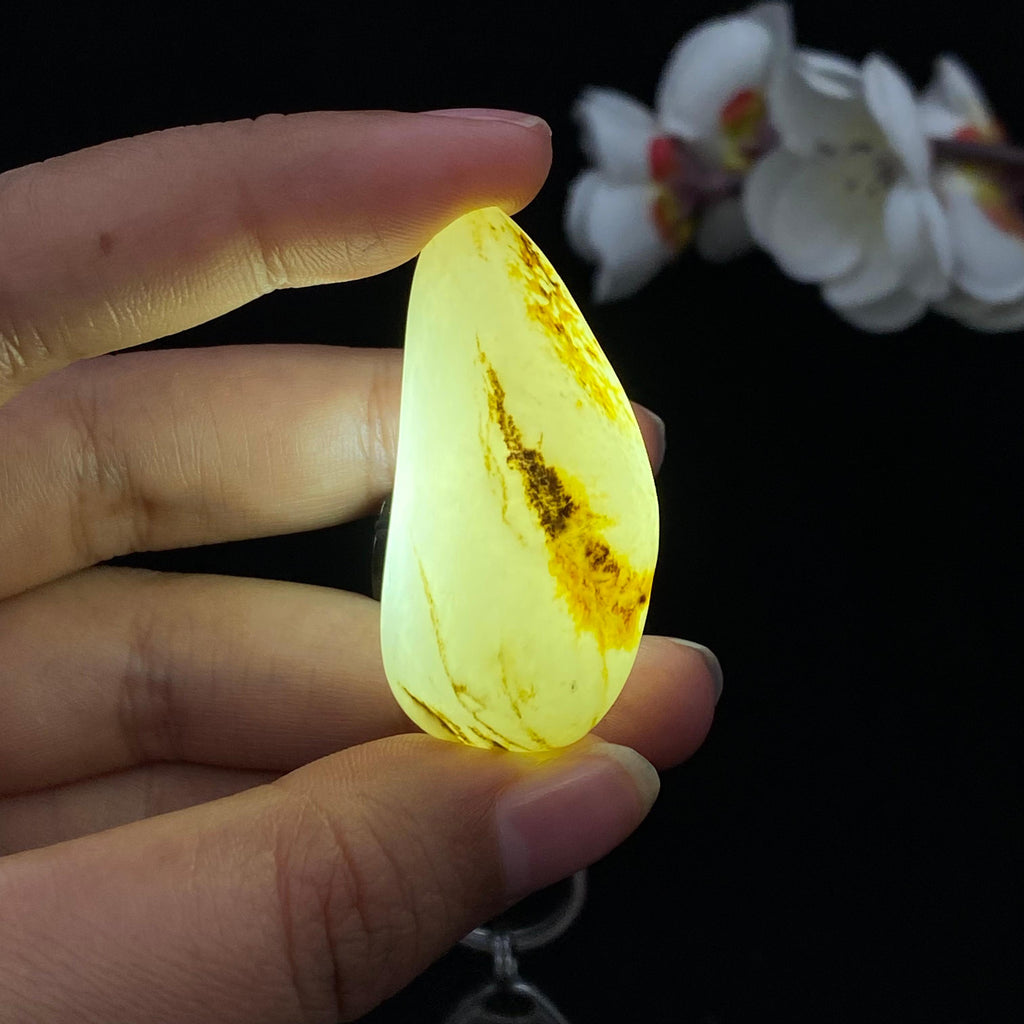 和田玉洒金皮籽料挂件（28.5g）
