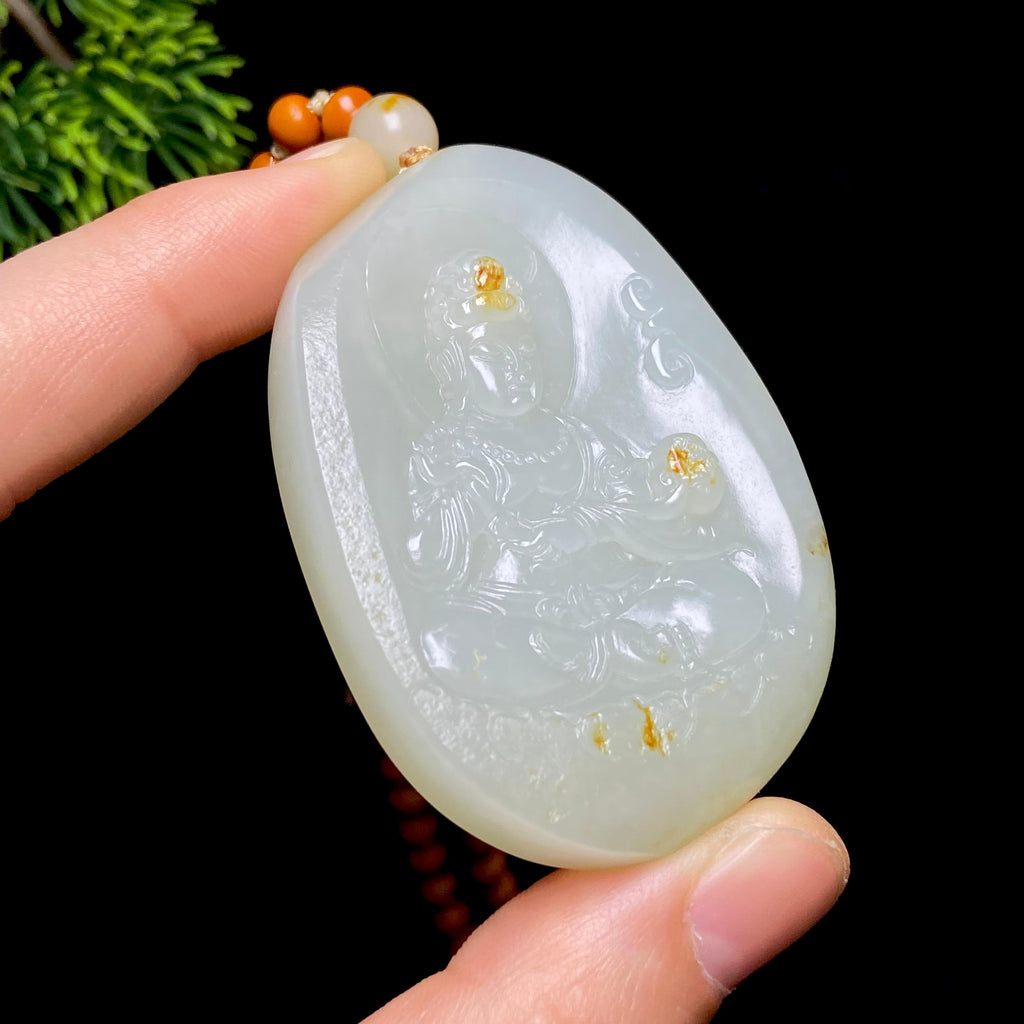 和田玉籽料观音（65.0g）