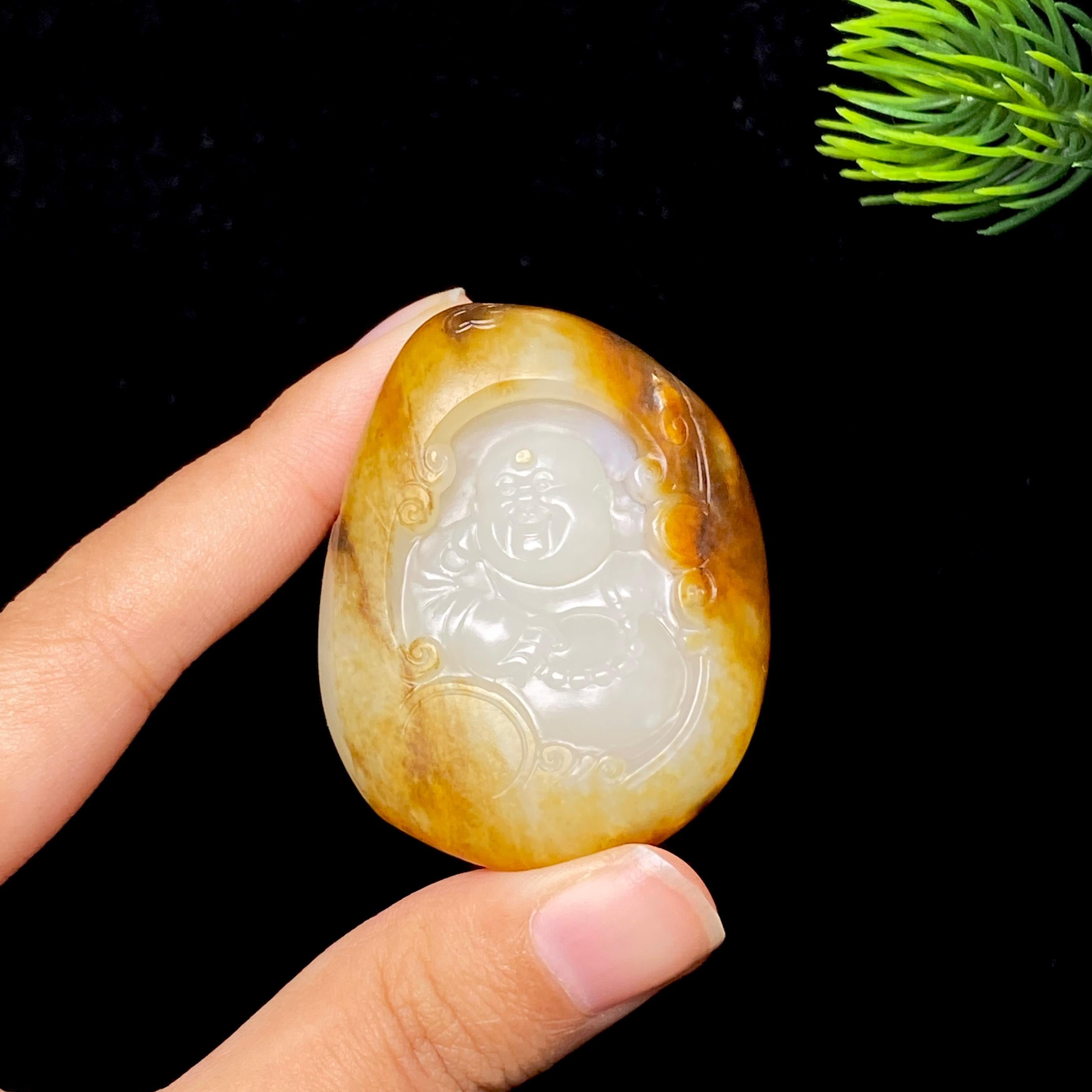 和田玉籽料佛公（59.6g）