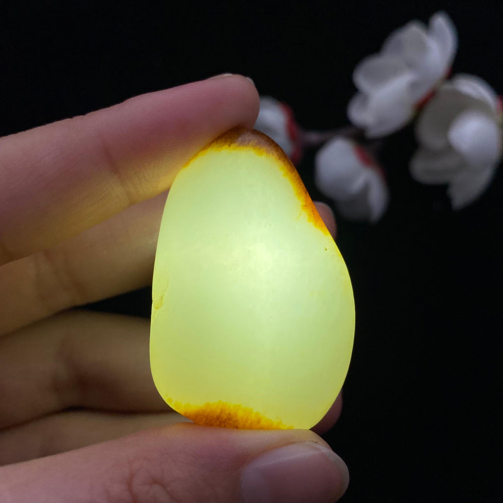 和田玉聚黄皮籽料吊坠籽（15.9g）