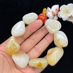 和田玉洒金皮籽料【精品男士手串】（154.3g）