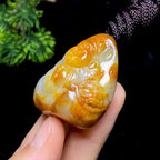 和田玉籽料财神（46.3g）