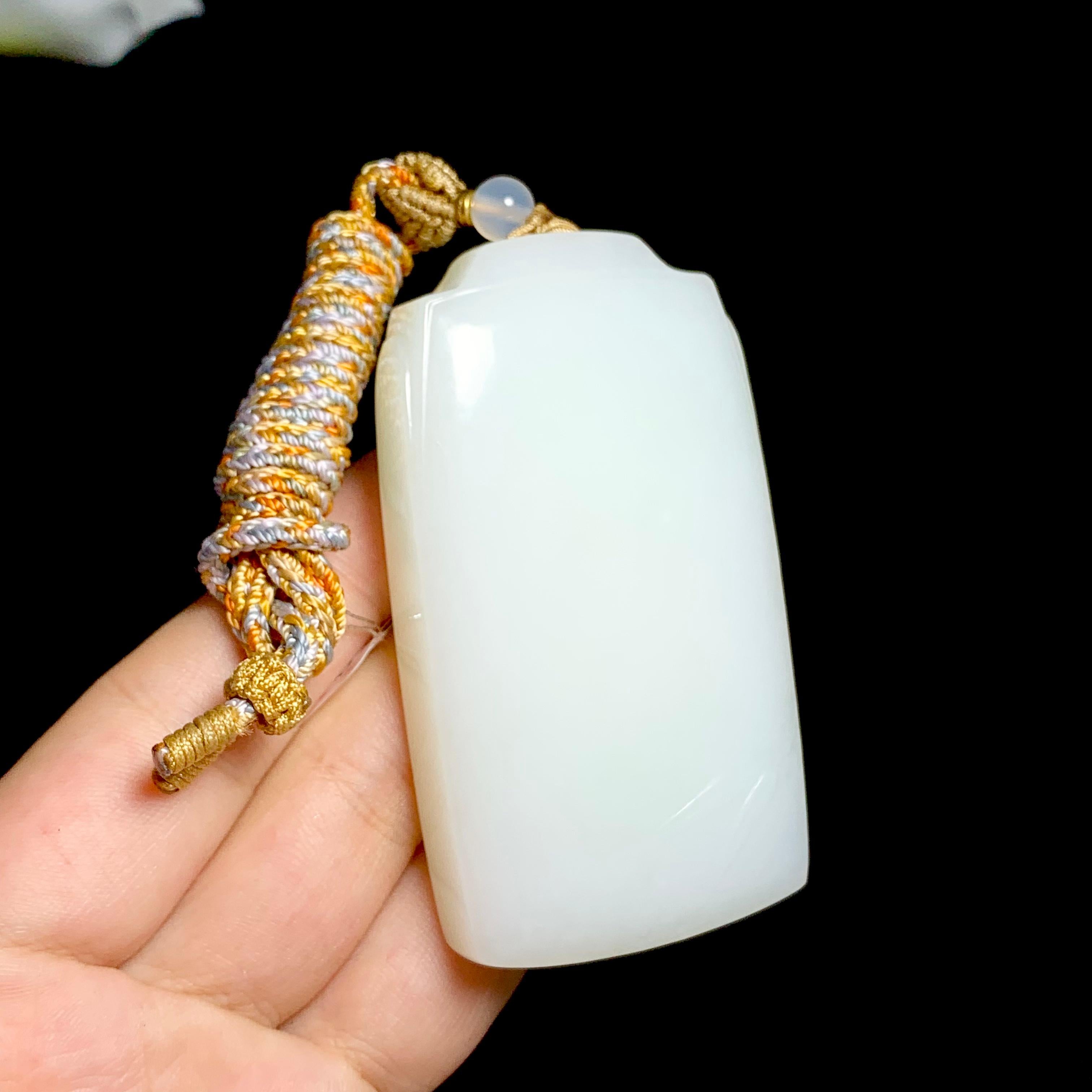 和田山料白玉无事牌（99.3g）