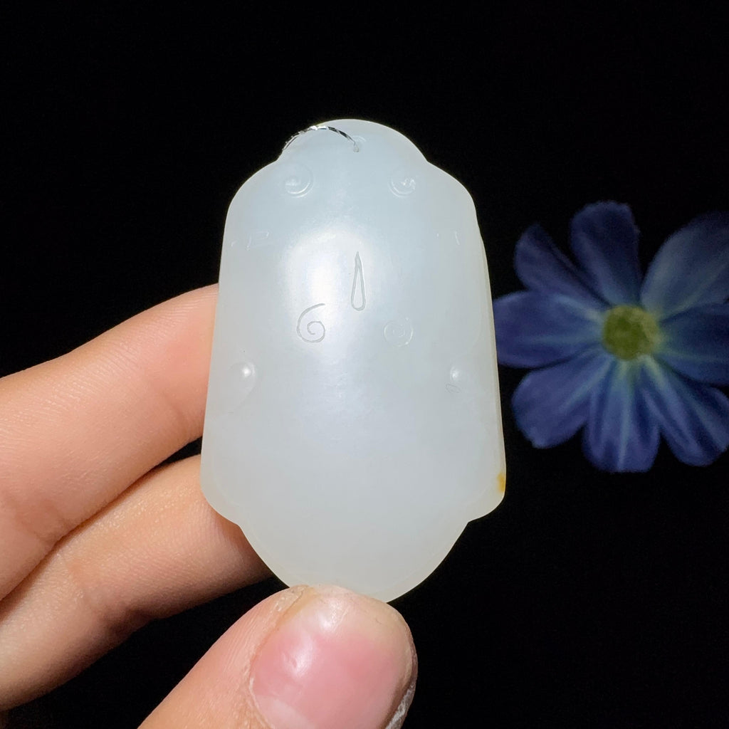 和田玉籽料平安无事牌（26.6g）