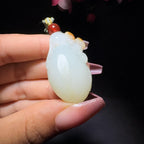 和田玉籽料猴子吊坠（37.1g）