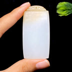 和田玉糖白无事牌（41.0g）
