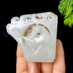 和田玉籽料马到成功（78.8g）