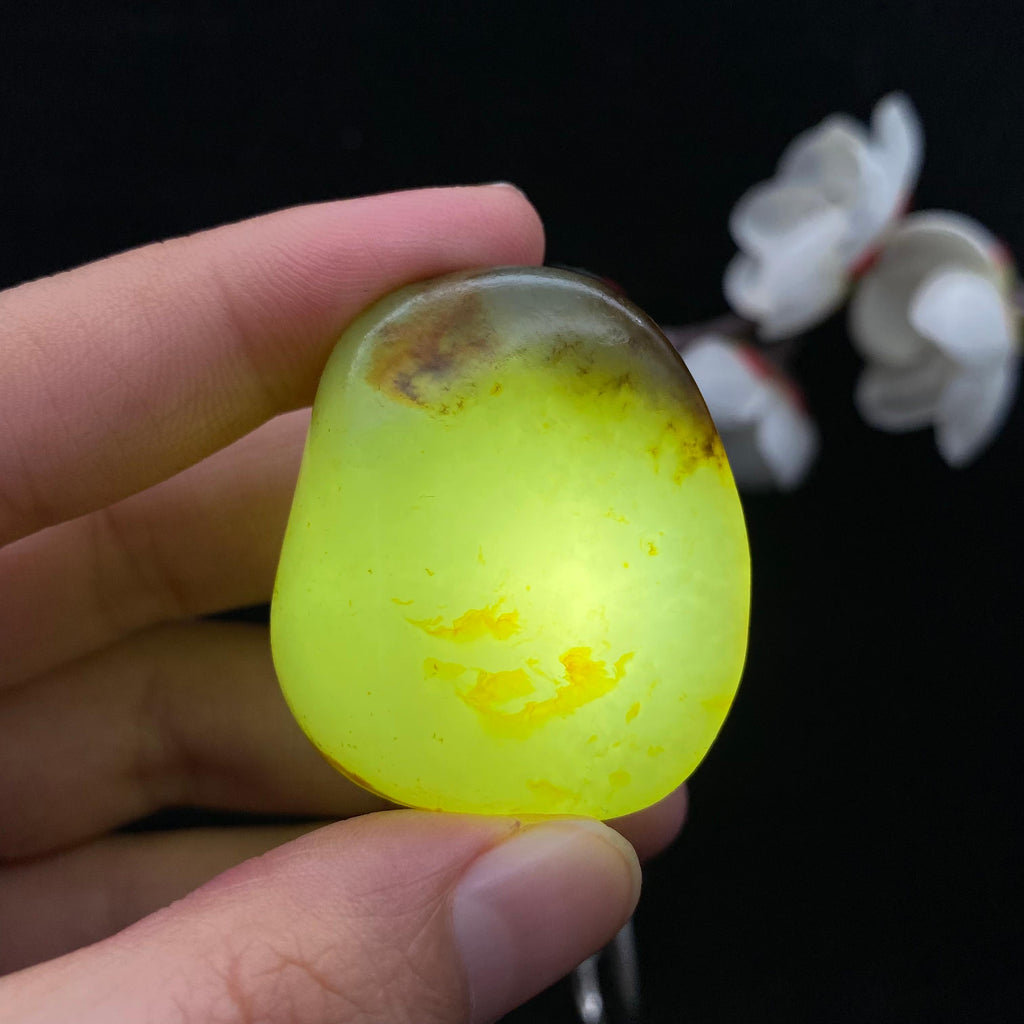 和田玉洒金皮籽料挂件（30.4g）