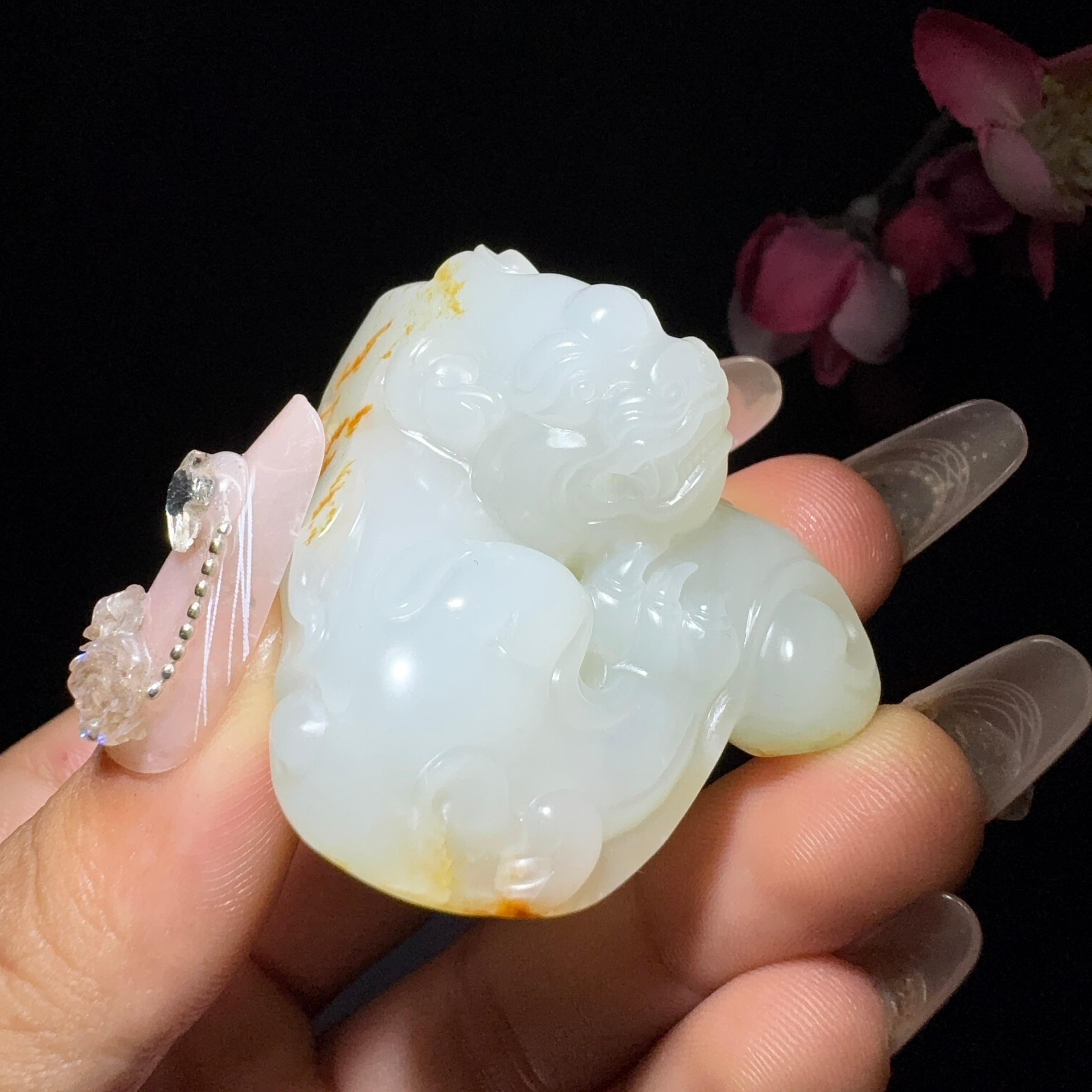 和田玉籽料挂件貔貅（44.7g）