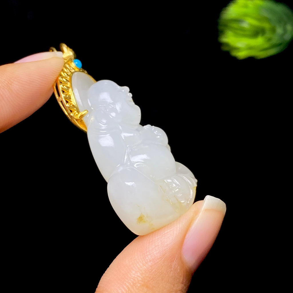 和田玉籽料佛公（15.0g）
