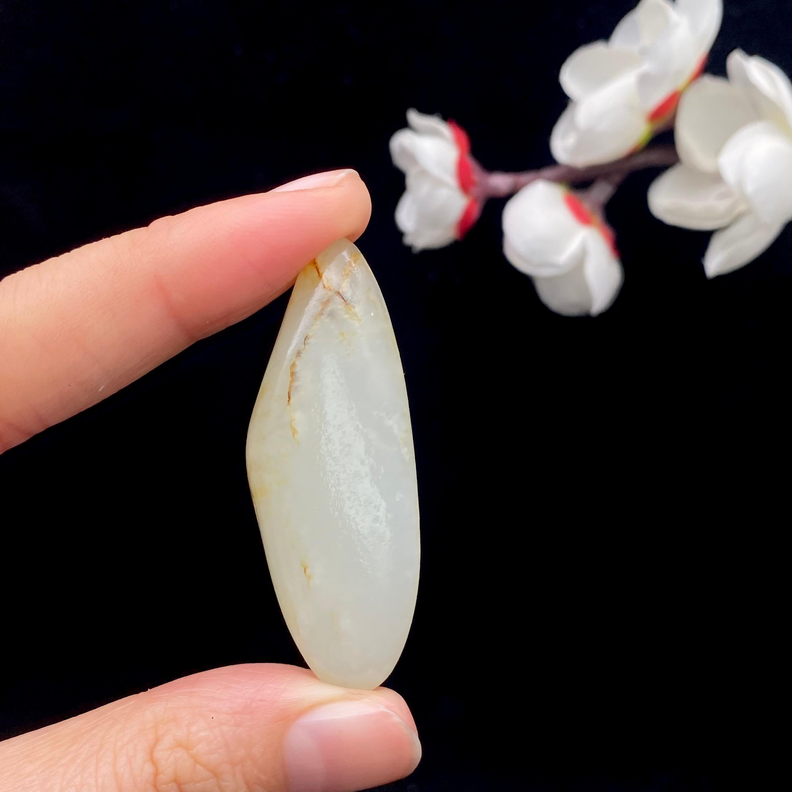 【超值推荐】和田玉洒金皮籽料吊坠籽（14g）