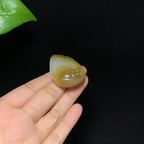 收藏级新疆且末羊脂糖白玉扭转乾坤挂件（41.8g）